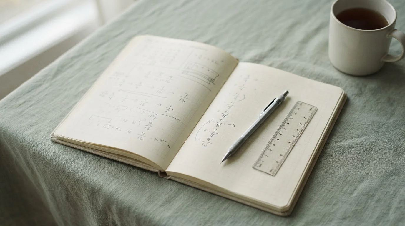 Cuaderno con cálculos a lápiz sobre el valor efectivo de una apuesta gratuita